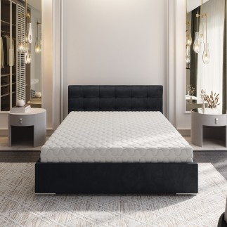 Lit Hannah moderne velours 