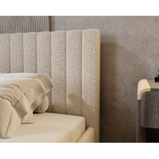 lit Naia Bouclettes avec coffre de rangement