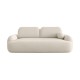 Canapé convertible 3 places en Tissu Bouclette Morizia style Japandi