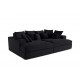 Canapé droit 4 places CALDERO BIS - assise profonde - velours côtelé gros maille