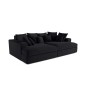 Canapé droit 4 places CALDERO BIS - assise profonde - velours côtelé grosse maille Canapé droit 4 places CALDERO BIS - assise profonde - velours côtelé grosse maille