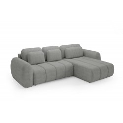 Canapé d’angle convertible CIANTI – grand canapé lit 304 cm avec coffre de rangement