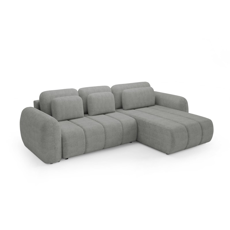 Canapé d’angle convertible CIANTI – grand canapé lit 304 cm avec coffre de rangement