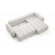 Canapé d’angle convertible CIANTI – grand canapé lit 304 cm avec coffre de rangement
