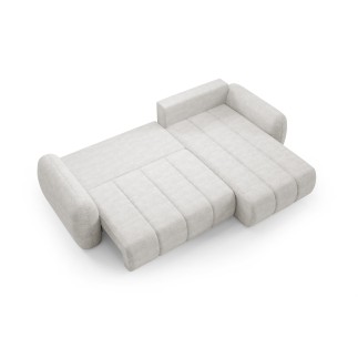 Canapé d’angle convertible CIANTI – grand canapé lit 304 cm avec coffre de rangement