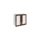 ÉLÉMENT HAUT 2 PORTES VITRINES 80CM