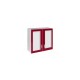 ÉLÉMENT HAUT 2 PORTES VITRINES 80CM