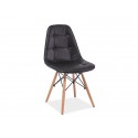 Chaise scandinave dsw AXEL aspect boutonné