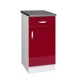 Élément bas 1 porte 40 cm OXANE laqué brillant avec 1 étagère