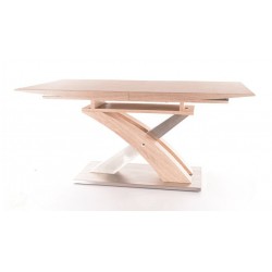 Table RAUL à rallonge plateau en MDF effet bois 8 personnes
