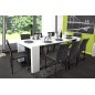 Table extensible ALGA blanc brillant, gris ou bois Table extensible ALGA blanc brillant, gris ou bois