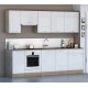 Cuisine complète 260 cm SCAND style scandinave blanc et bois nordique