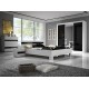 Chambre à coucher LUCCA design et moderne noir et blanc