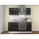 Cuisine complète 1m80 LOFT laqué haute brillance noire