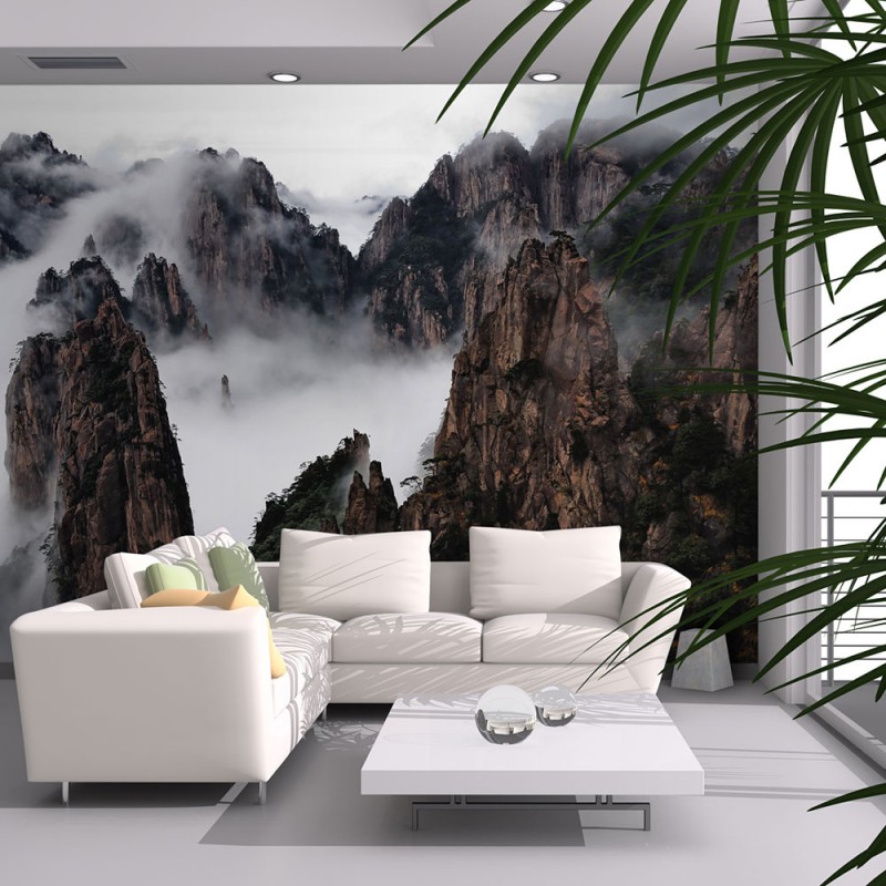 Papier peint Mer de nuages Monts Huang Shan TENDENCIO
