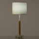 Lampe bicolore abat-jour blanc