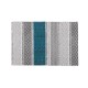 Tapis motifs ethniques turquoise 60 x 90 cm