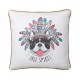 Coussin bulledogue FREE II en coton 45 x 45 cm