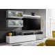 Ensemble meuble TV LIGHT blanc et gris