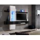 Ensemble meuble TV COMET II noir et blanc