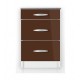 meuble cuisine bas 3 tiroirs 80 cm Casserolier OXANE