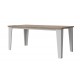 Table LIER couleur blanc et bois style scandinave