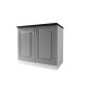 Meuble bas cuisine 2 portes 90 cm DINA