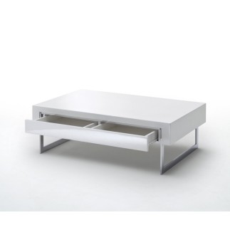 Table basse DIPSY blanc laqué