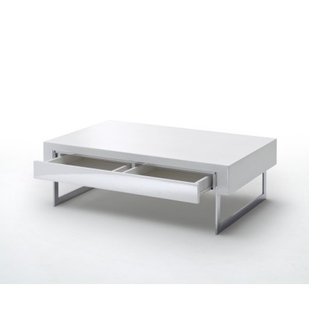 Table basse DIPSY blanc laqué