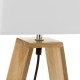 Lampe triangulaire en bois naturel 26 x 12,50 x 41 cm