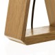 Lampe triangulaire en bois naturel 26 x 12,50 x 41 cm
