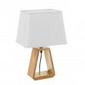 Lampe triangulaire en bois naturel 26 x 12,50 x 41 cm