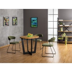 Table ronde de 90 cm en chêne massif