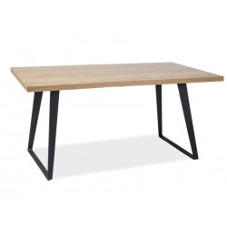 Table en chêne massif FALCON style loft industrielle