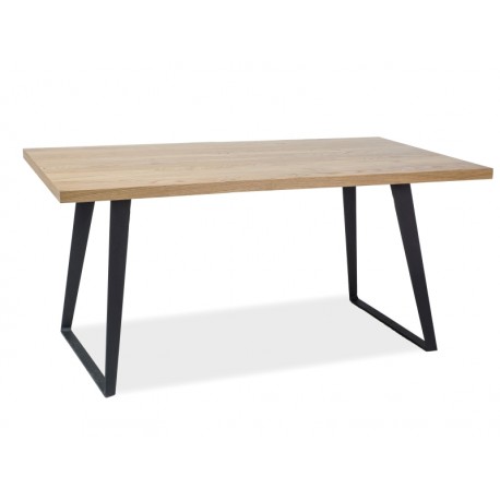 Table en chêne massif FALCON style loft industrielle