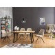 Table en chêne massif FALCON style loft industrielle
