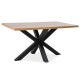 Table en chêne CROSS avec pieds en métal