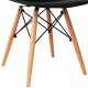 Lot de 4 chaises nordiques EMI design noir style scandinave