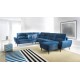 Canapé panoramique BOSCO style scandinave nordique tendance et moderne en bleu