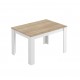 Table extensible scandinave KENDA bois et blanc style nordique