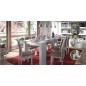 Table extensible ALGA blanc brillant, gris ou bois Table extensible ALGA blanc brillant, gris ou bois