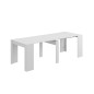 Table extensible ALGA blanc brillant, gris ou bois Table extensible ALGA blanc brillant, gris ou bois