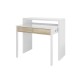 2 en 1 bureau / console extensible LINA bois, blanc ou gris
