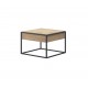 Table basse industrielle carrée ENJOY 60 cm