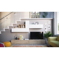 Ensemble de meubles TV ELIO style scandinave nordique avec meuble bas 260 cm