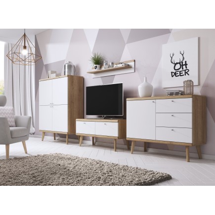 Meuble de Télé scandinave PRIMO en 107 cm