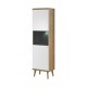 Vitrine de 50 cm PRIMO scandinave bois et blanc