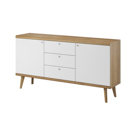 Commode  2 portes 3 tiroirs PRIMO de 160 cm