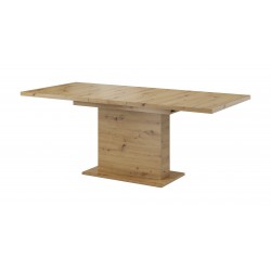 Table rectangle + allonge GLIANT 160 - 200 cm couleur béton, industrielle ou bois