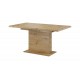 Table rectangle + allonge GLIANT 160 - 200 cm couleur béton, industrielle ou bois